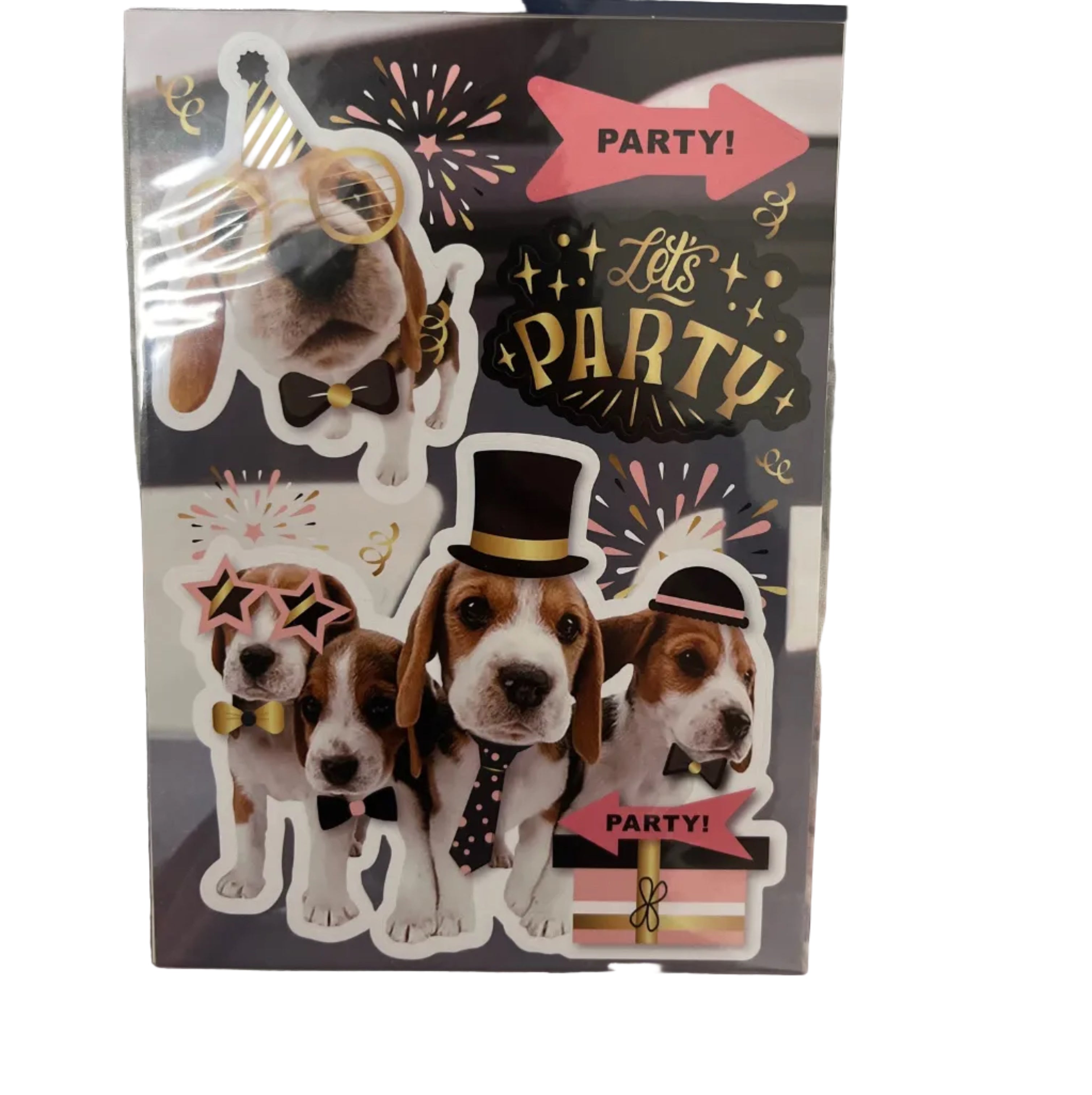 Stickers x 5 de gatos y perros