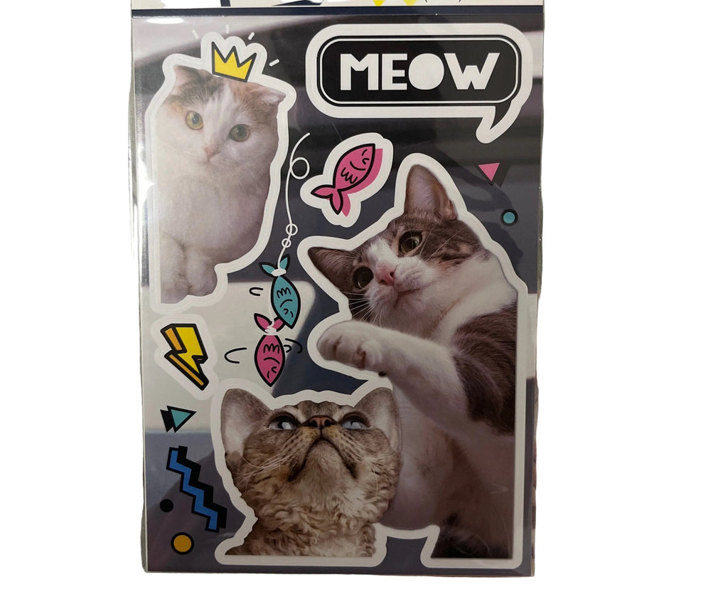 Stickers x 5 de gatos y perros