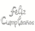Globos de aluminio frase Feliz cumpleaños