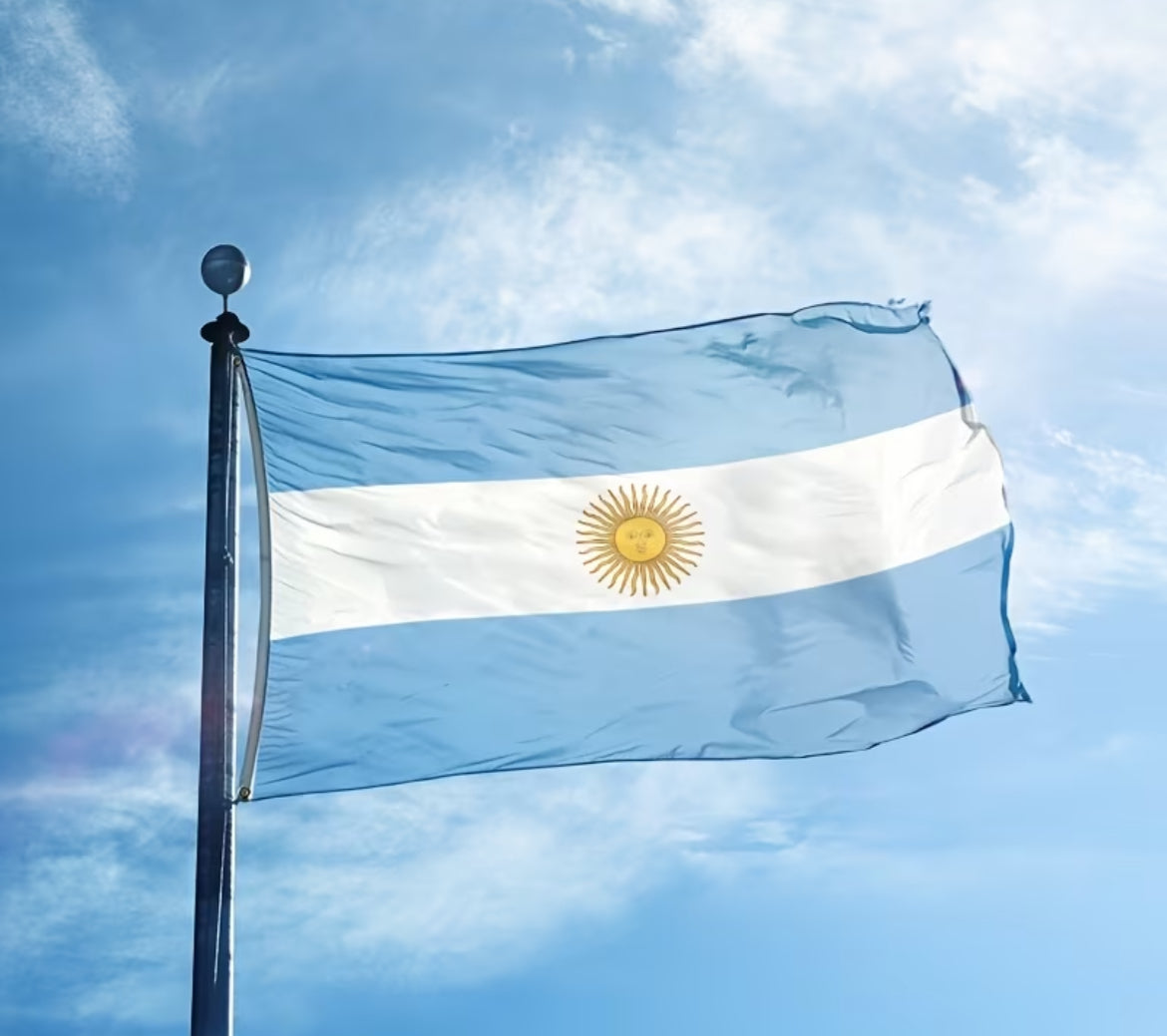 Bandera Argentina 40x60 cm