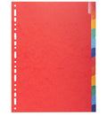 Set de 6 separadores de cartulina con pestañas de color