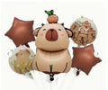 Set 5 globos aluminio Carpincho