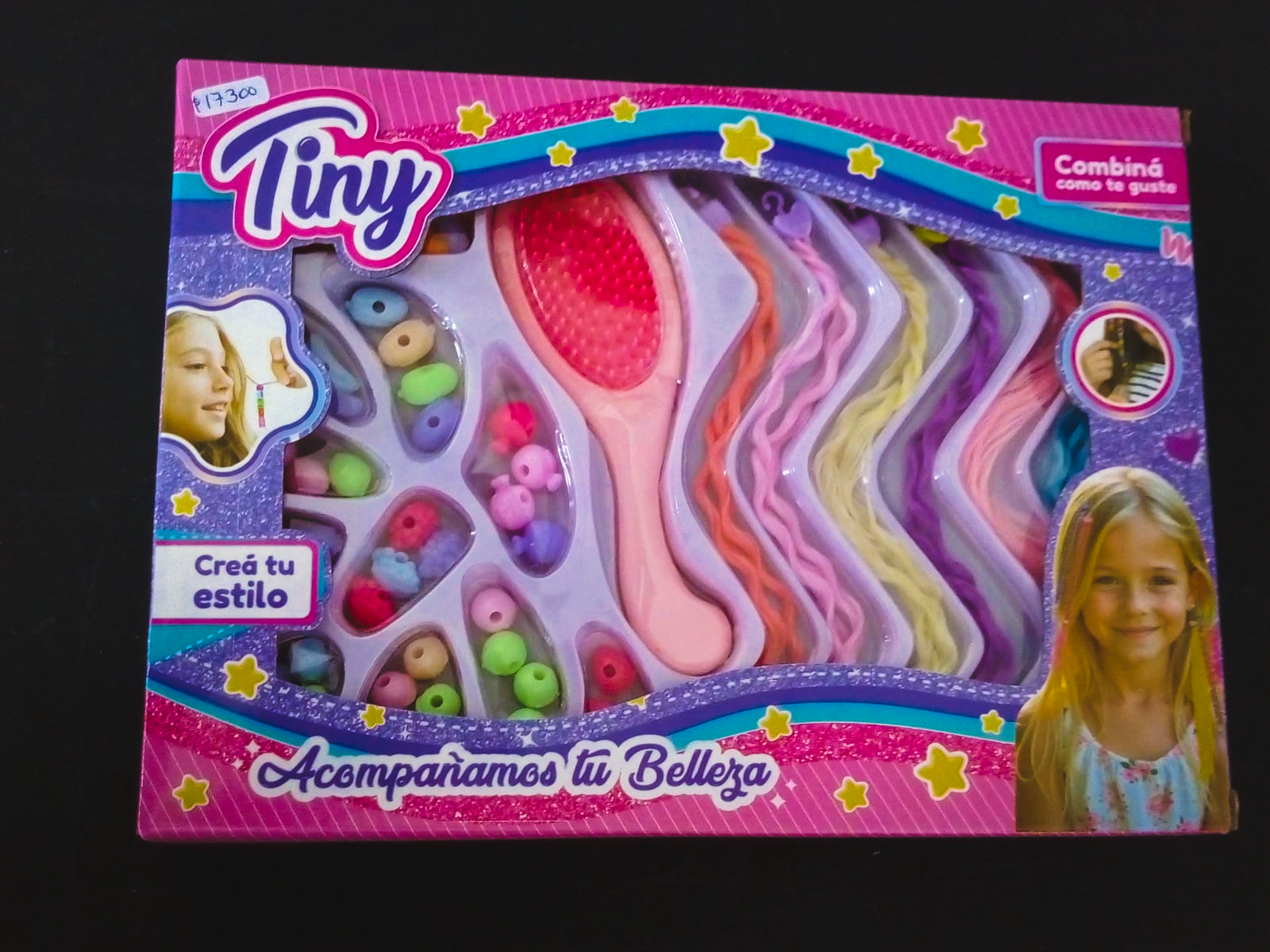 set tini biyu con cepillo en caja