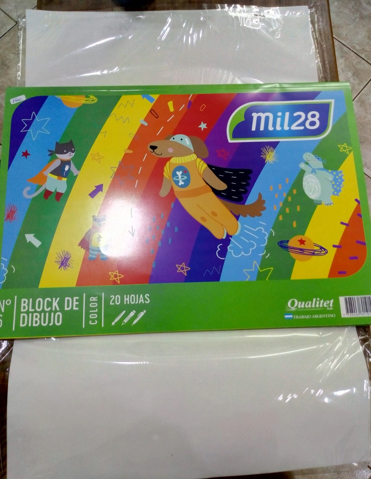 Blok de dibujo multicolor N6