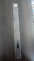 Regla cristal x 30 cm
