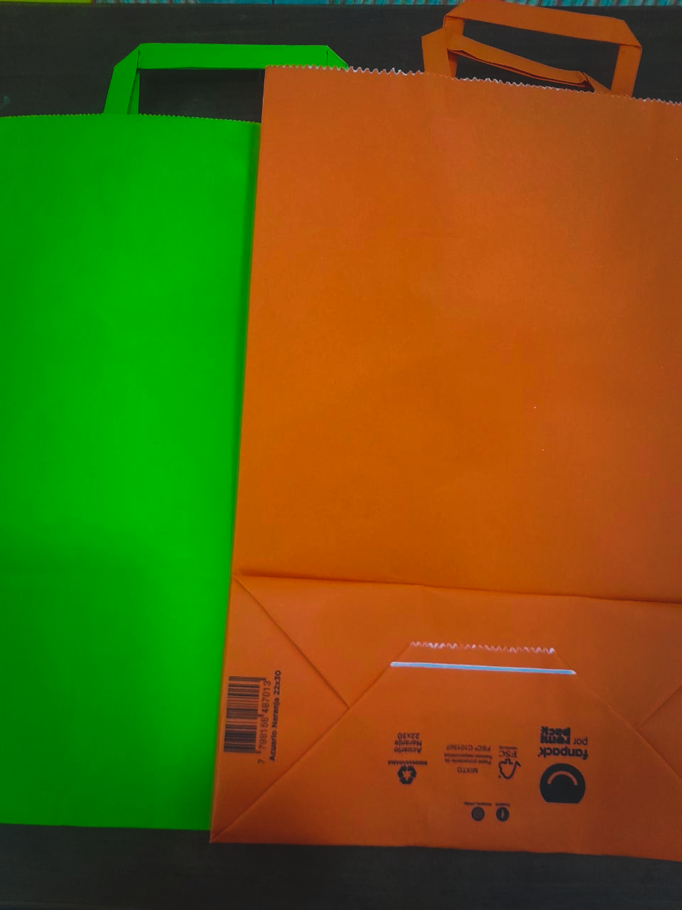 bolsa color pastel mediana