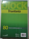 Hojas  triunfante cuadriculadas A4
