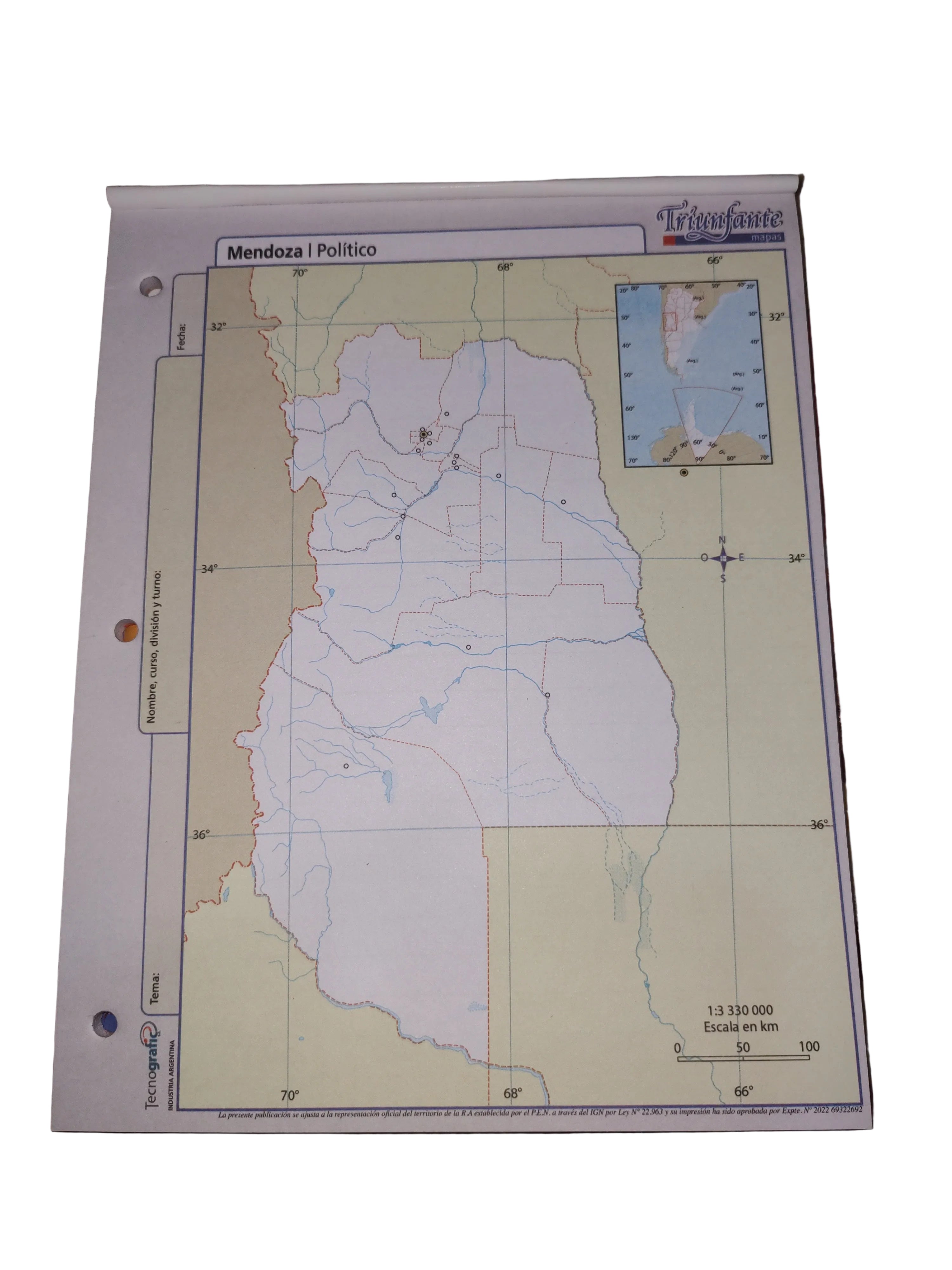 Mapa Pcia Mendoza
