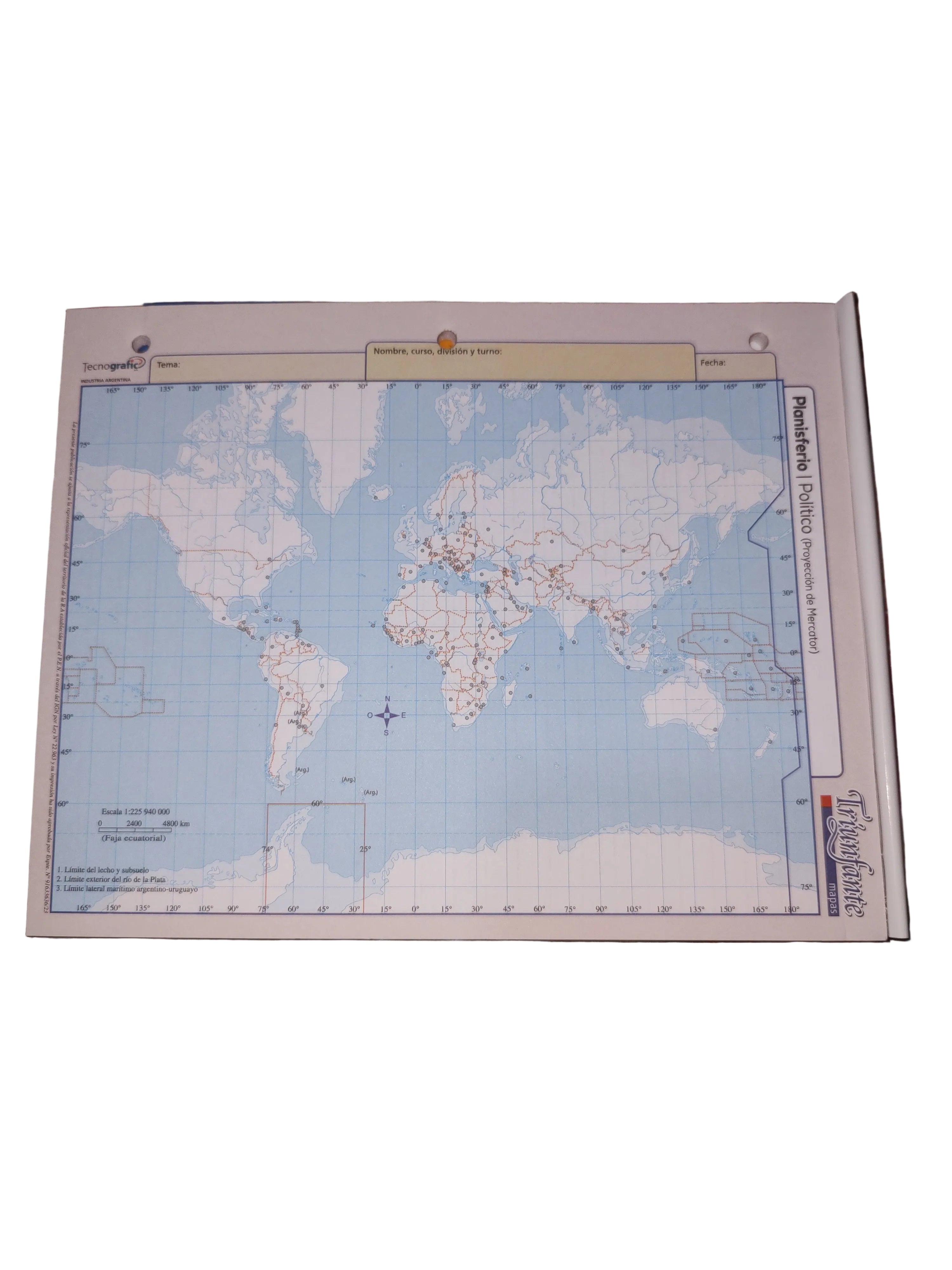 Mapa planisferio